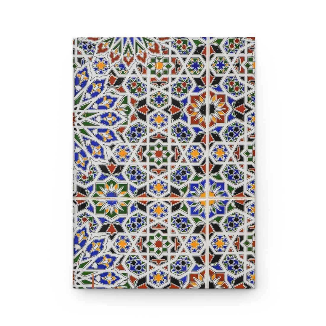 Matte Hardcover Journal – 150 Lined Pages, Stylish Notebook with Geometric Design