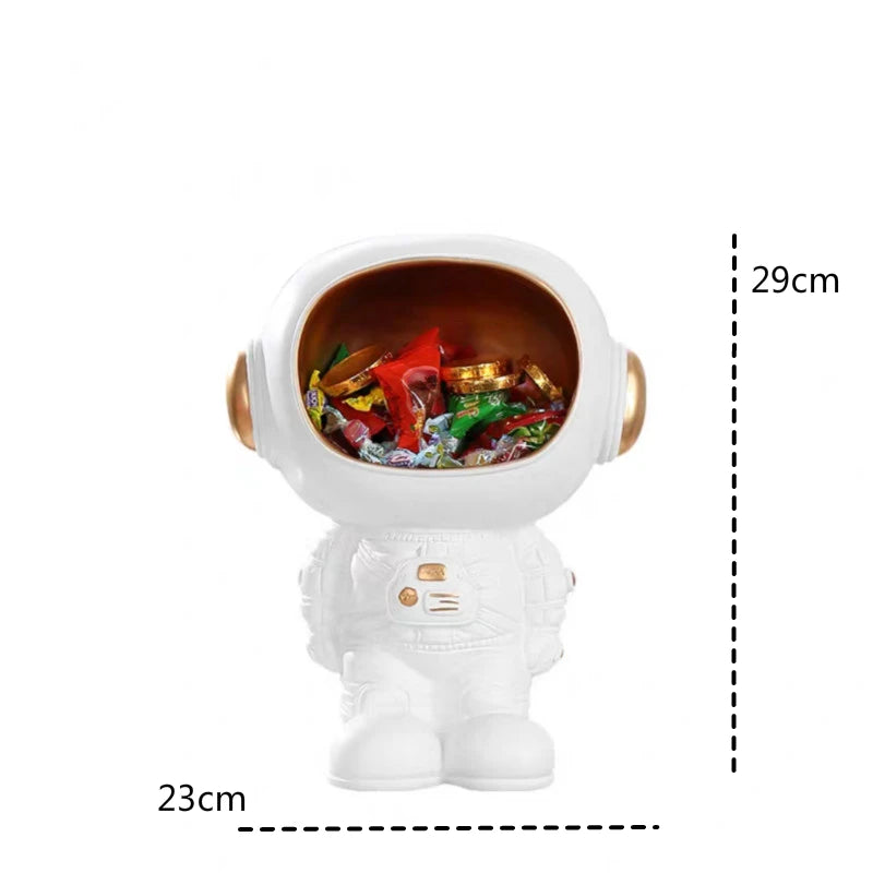 Nordic Astronaut Storage Figurine - Modern Resin Candy Dish &amp; Home Decor - KOSALI