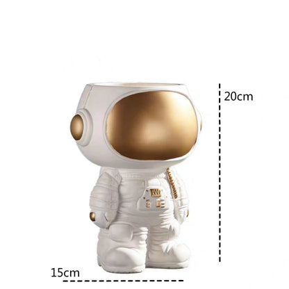 Nordic Astronaut Storage Figurine - Modern Resin Candy Dish &amp; Home Decor - KOSALI