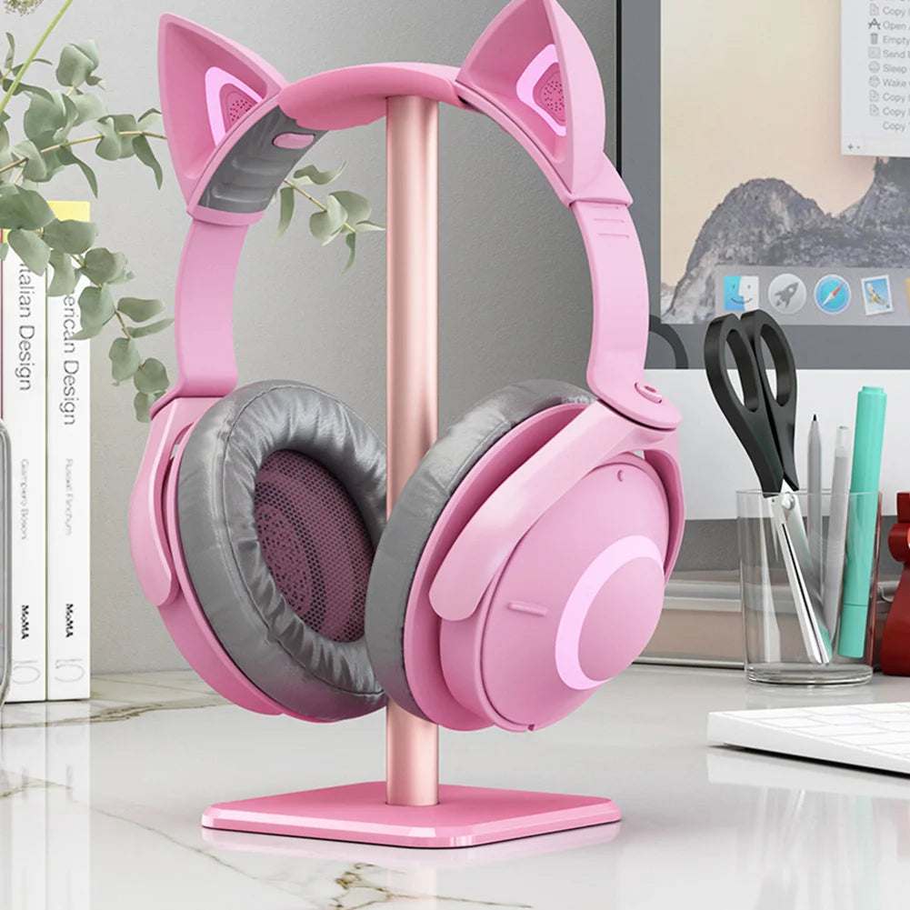 Aluminium Alloy Headphone Stand – Space-Saving Desktop Organizer - KOSALI