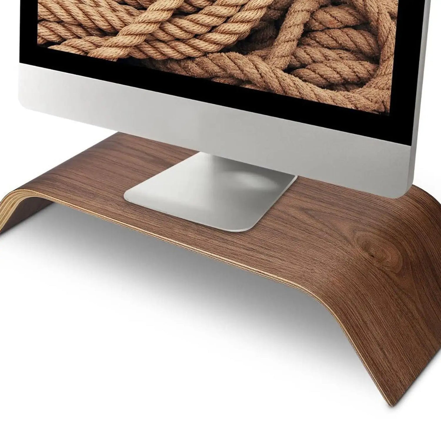 Wooden Monitor Stand Riser – Durable Desk Shelf for Home Office, Desktop, or Dormitory - KOSALI