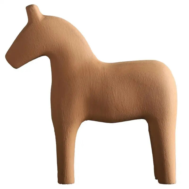 Creative Wood Horse Statue – Nordic Home Decoration - KOSALI